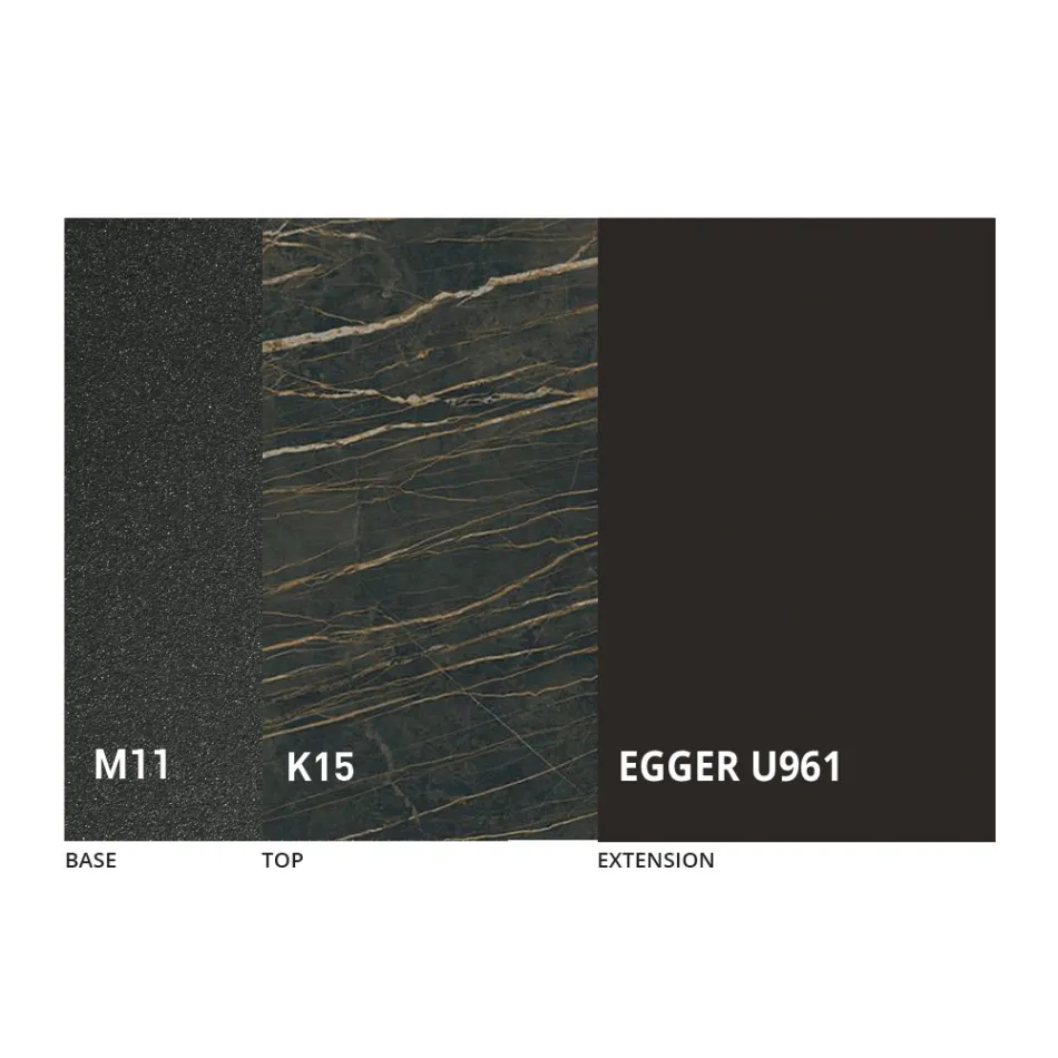 Tavolo Pranzo Tondo Allungabile a 270 cm in Ceramica Made in Italy - Muschio Viadurini