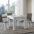 Tavolo Quadrato Allungabile a 246 cm in Legno Made in Italy - Fiore Viadurini