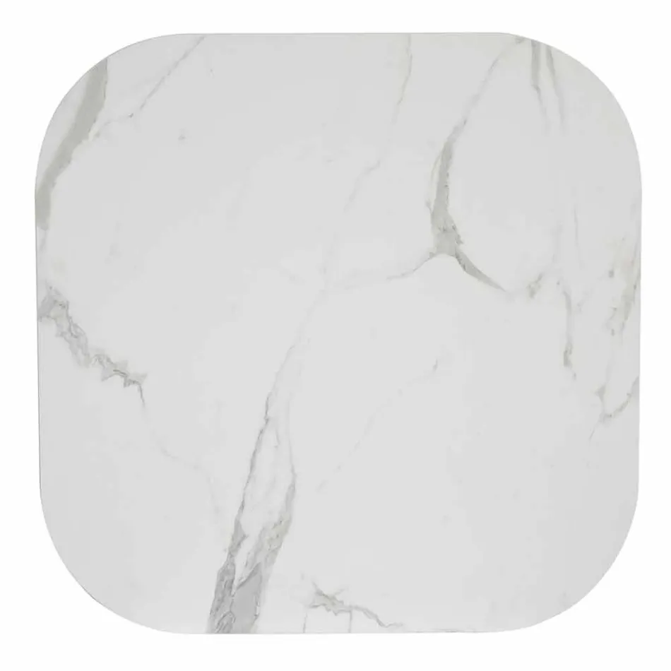 Tavolo Quadrato da Sala da Pranzo, Piano in HPL - Ottocento by Slide Viadurini