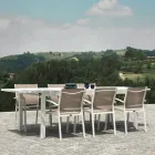 Tavolo Rettangolare Allungabile a 210 cm Realizzato in Alluminio - Pennarello Viadurini