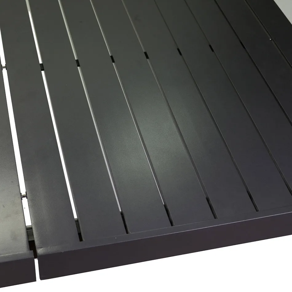 Tavolo Rettangolare Allungabile a 240 cm da Esterno in Alluminio - Foglio Viadurini