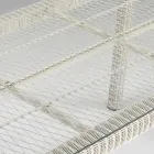 Tavolo Rettangolare da Esterno in Polyrattan e Vetro - Gigi Viadurini