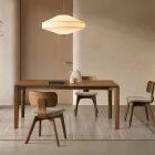 Tavolo Rettangolare da Otto Posti in Mdf e Legno Ecologico Più Finiture - Enea Viadurini