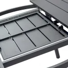 Tavolo Rotondo Allungabile a 170 cm in Alluminio Antracite - Rivara Viadurini