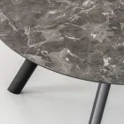 Tavolo Rotondo Allungabile a 170 cm in HPL Stratificato - Convivio Viadurini