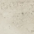 Tavolo Rotondo da Esterno in Ceramica Travertino Chiaro Made in Italy - Pegaso Viadurini