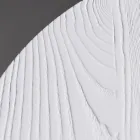 Tavolo Rotondo da Pranzo in Multistrato Impiallacciato in Frassino - Bilancia Viadurini