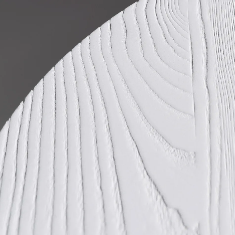 Tavolo Rotondo da Pranzo in Multistrato Impiallacciato in Frassino - Bilancia Viadurini