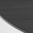 Tavolo Rotondo da Pranzo in Multistrato Impiallacciato in Frassino - Bilancia Viadurini