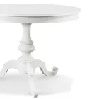 Tavolo Rotondo da Soggiorno Allungabile in Legno Made in Italy - Vittoria Viadurini