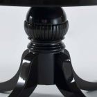 Tavolo rotondo design classico in mogano lucido, diametro 150cm, Akim Viadurini