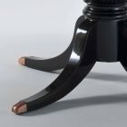 Tavolo rotondo design classico in mogano lucido, diametro 150cm, Akim Viadurini