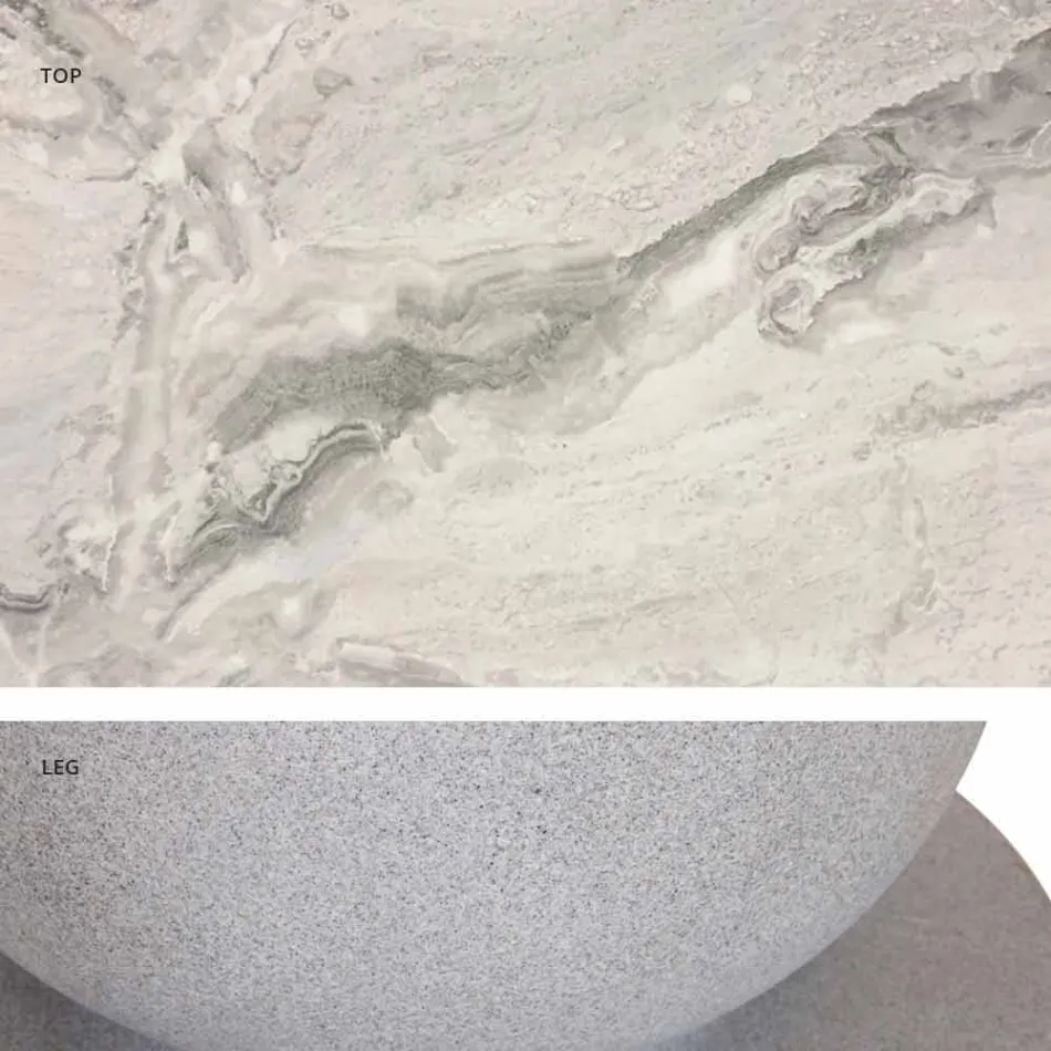 Tavolo Rotondo Design Classico,Ø140 e piano HPL - Ottocento by Slide Viadurini