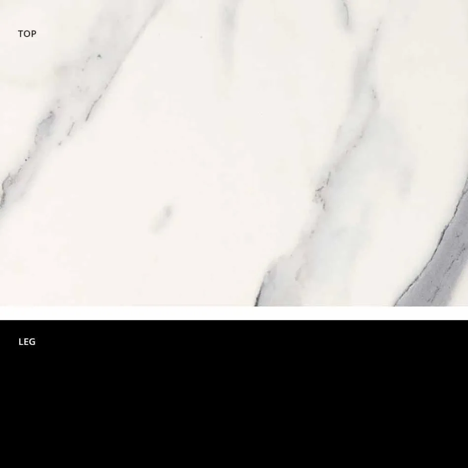 Tavolo Rotondo Design Classico,Ø140 e piano HPL - Ottocento by Slide Viadurini