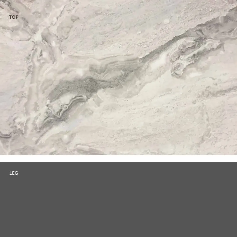 Tavolo Rotondo Design Classico,Ø140 e piano HPL - Ottocento by Slide Viadurini