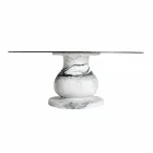 Tavolo Rotondo Design Classico,Ø140 e piano HPL - Ottocento by Slide Viadurini