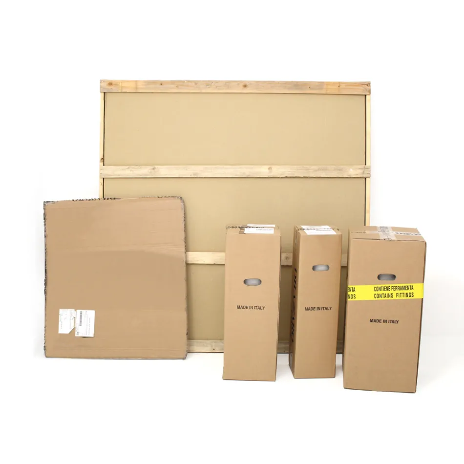 Tavolo Rotondo Fisso con Piano in Ceramica Made in Italy - Forbici  Viadurini