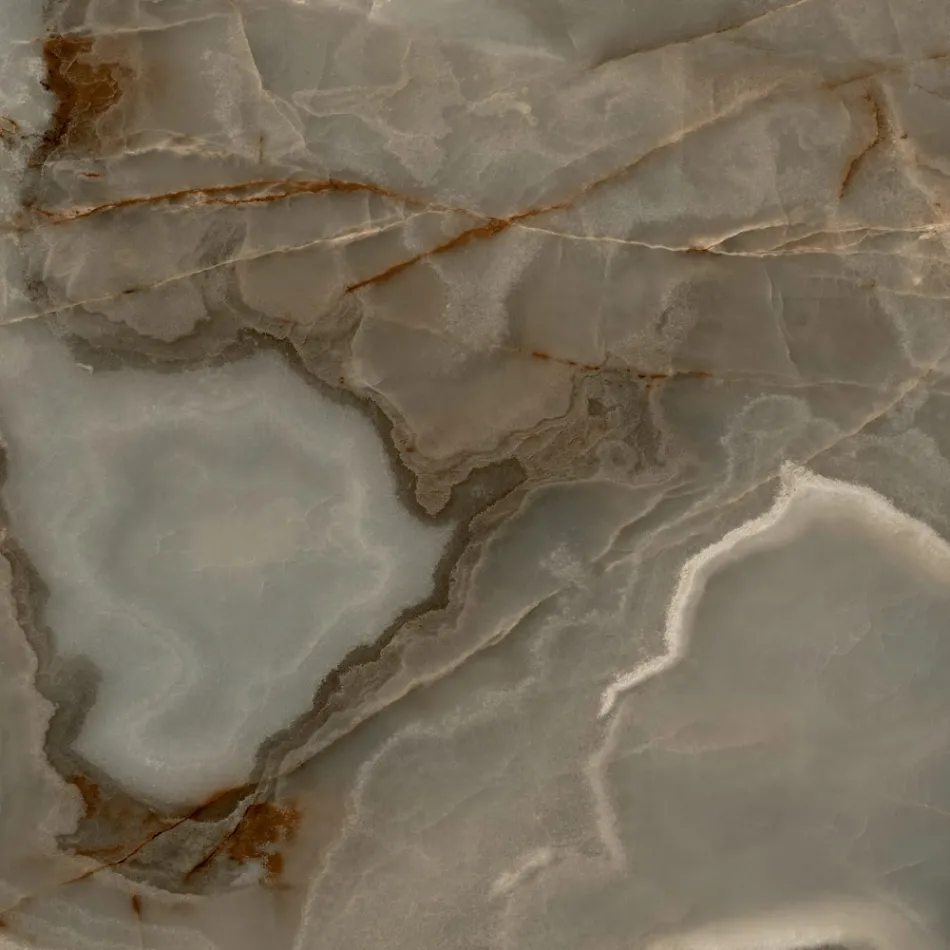 Tavolo Rotondo Fisso in Ceramica e Acciaio Made in Italy - Forbice Viadurini