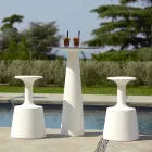 Tavolo rotondo polietilene Slide Hoplà(H110) top in hpl made in Italy Viadurini