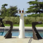 Tavolo rotondo polietilene Slide Hoplà(H110) top in hpl made in Italy Viadurini