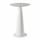 Tavolo rotondo polietilene Slide Hoplà(H110) top in hpl made in Italy Viadurini