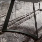 Tavolo Sala da Pranzo con Piano in Rovere Scortecciato Made in Italy - Pinocchio Viadurini