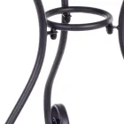 Tavolo Tondo da Giardino Stile Shabby Chich in Acciaio Verniciato - Incanto Viadurini