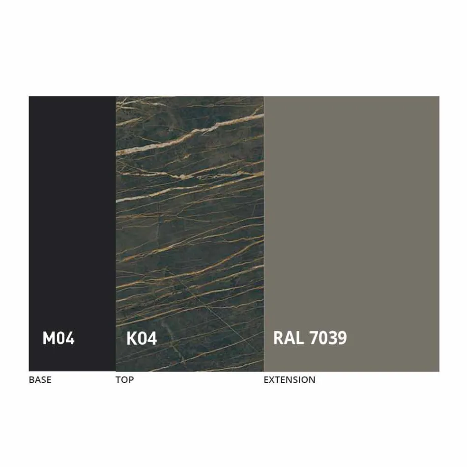 Tavolo Tondo da Pranzo Allungabile a 165 cm con Piano in Ceramica - Pistolero Viadurini