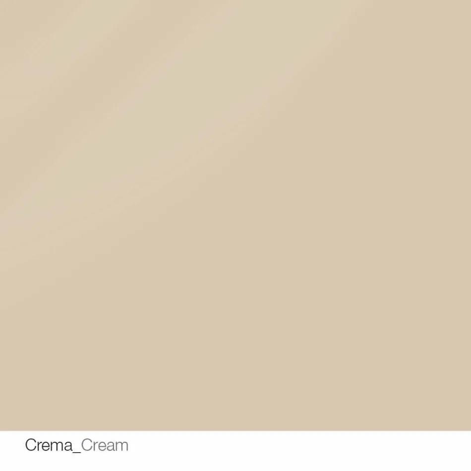 Tavolo tondo di design d.160 piano in cristallo made in Italy Cristal Viadurini