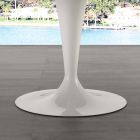 Tavolo tondo diametro 120 cm con piano in marmo carrara bianco Rimini Viadurini
