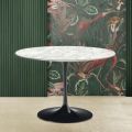 Tavolo Tulip Eero Saarinen H 74 con Piano in Marmo di Carrara Made in Italy - Scarlet