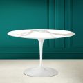 Tavolo Tulip Eero Saarinen H 73 in Calacatta Michelangelo Made in Italy - Scarlet