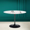 Tavolo Tulip Eero Saarinen H 73 in Ceramica Invisible Select Made in Italy - Scarlet