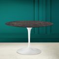 Tavolo Tulip Eero Saarinen H 73 in Ceramica Noir Desire Made in Italy - Scarlet