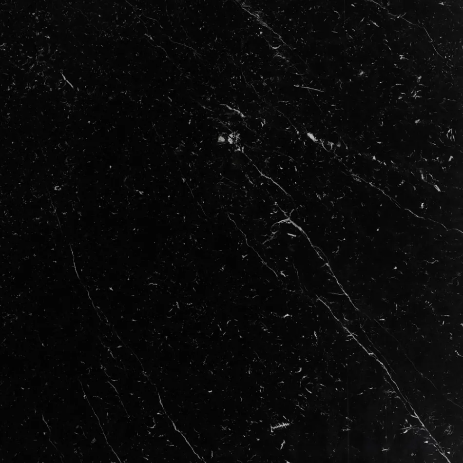 Tavolo Tulip Eero Saarinen H 73 Ovale in Marmo Nero Marquinia Made in Italy - Scarlet Viadurini