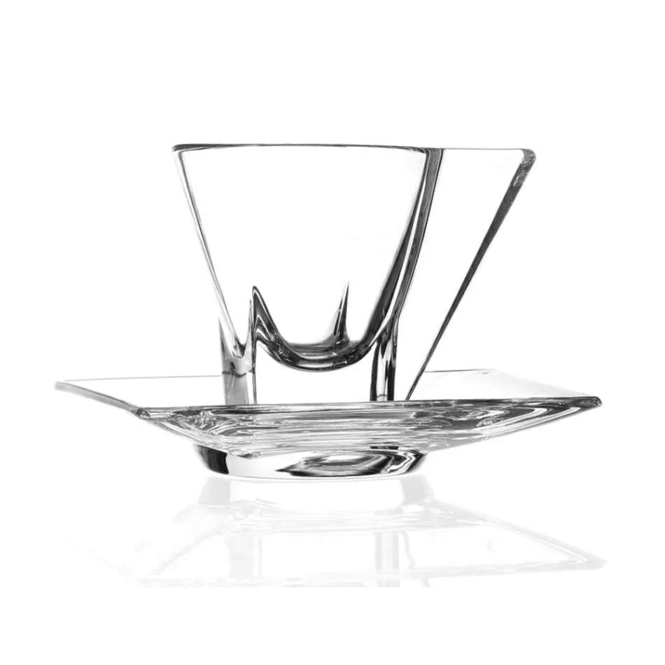 Tazze Caffè Cristallo Ecologico Trasparente o Colorato 12 Pezzi - Amalgama Viadurini