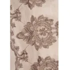 Tenda di Lino Leggero con Organza e Ricamo Gotico al Centro di Lusso - Marinella Viadurini