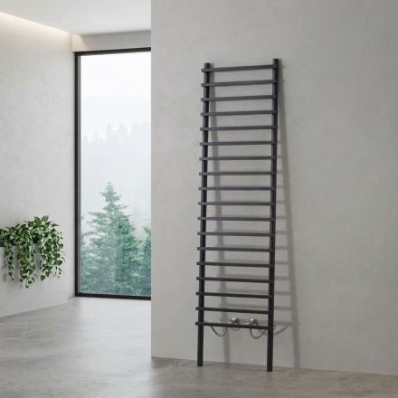 Termoarrdo Idraulico in Acciao al Carbonio Nero Made in Italy - Raggio Viadurini