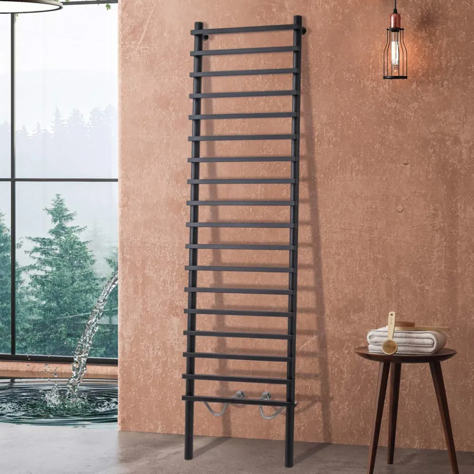 Termoarrdo Idraulico in Acciao al Carbonio Nero Made in Italy - Raggio Viadurini