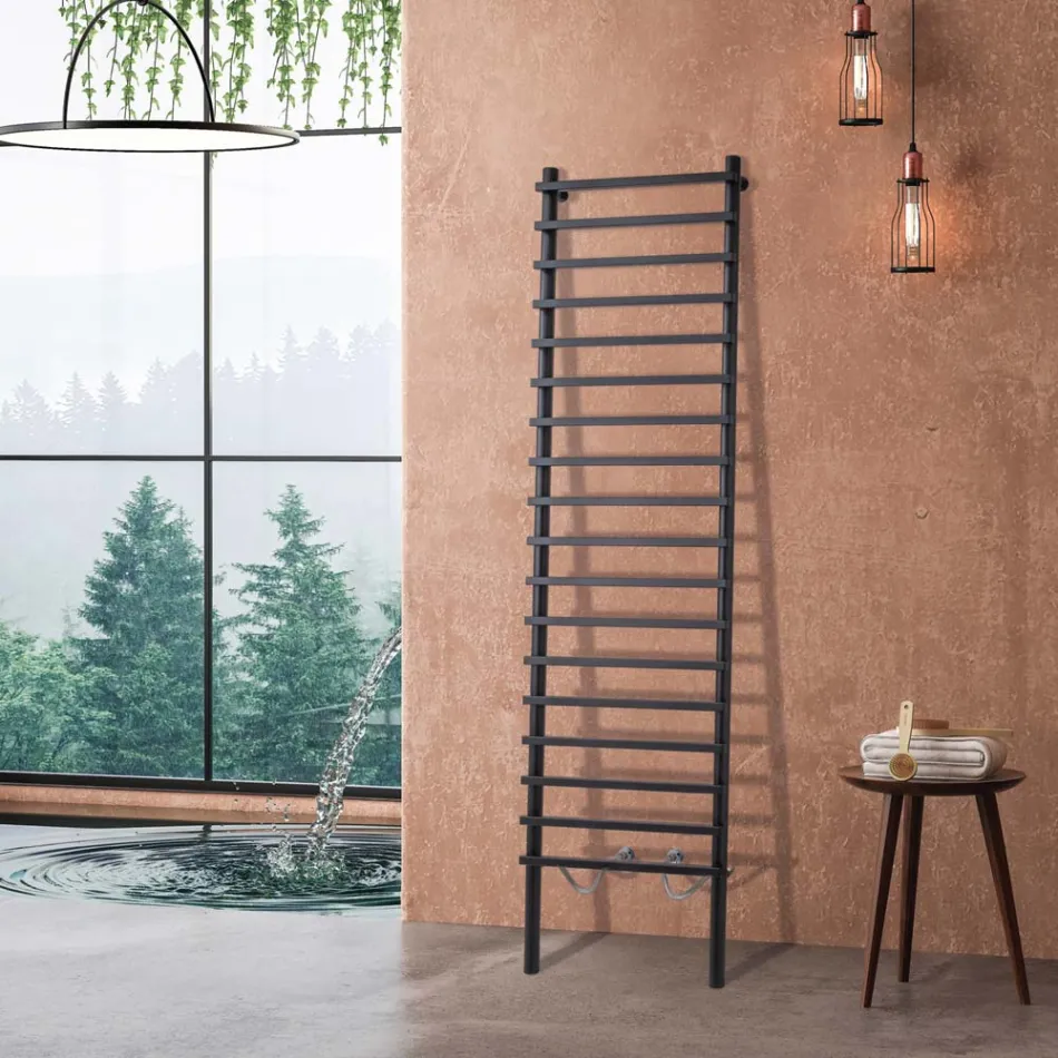 Termoarrdo Idraulico in Acciao al Carbonio Nero Made in Italy - Raggio Viadurini
