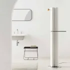 Termoarredo Bagno Design Verticale a Terra Elettrico 450 Watt - Ottolungo Viadurini