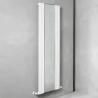 Termoarredo Bagno Verticale Design in Acciaio con Specchio a 587 W - Picchio Viadurini