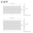Termoarredo Beige Misto in Acciao al Carbonio Realizzato in Italia - Solaris Viadurini