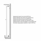 Termoarredo da Bagno Design Moderno a Parete Idraulico fino 840 Watt - Ottolungo Viadurini