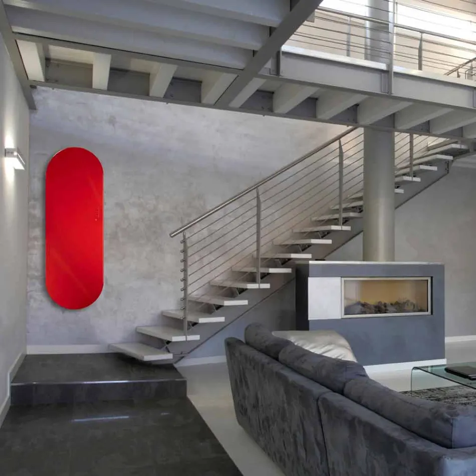 Termoarredo design elettrico in vetro temperato Brian, made in Italy Viadurini