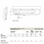 Termoarredo design graffetta elettrico con finitura cromata Scirocco H Viadurini