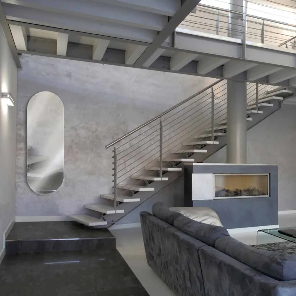 Termoarredo elettrico a specchio fino a 1500 Watt Brian Viadurini