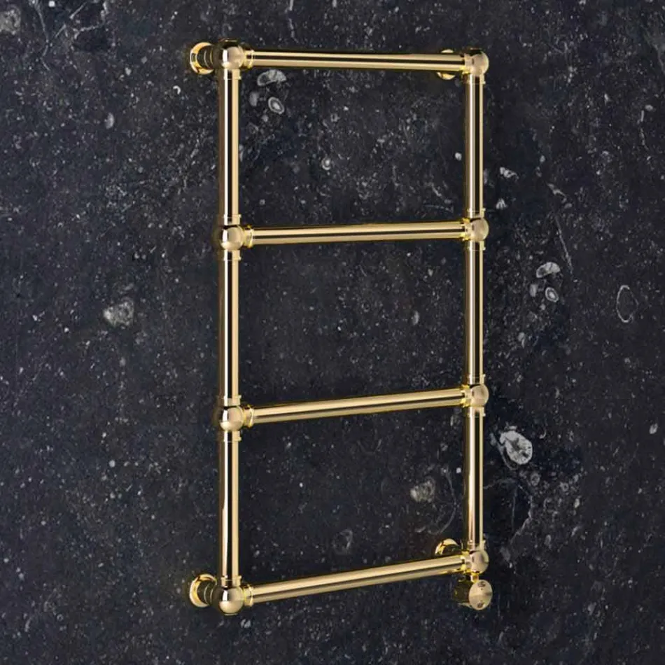 Termoarredo Elettrico Componibile in Ottone Cromo o Oro a 200 W - Caesar Viadurini