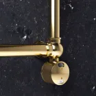 Termoarredo Elettrico Componibile in Ottone Cromo o Oro a 200 W - Caesar Viadurini