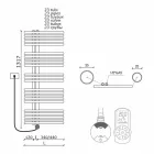 Termoarredo Elettrico da Bagno Design Moderno a Parete fino a 700 W - Pavone Viadurini